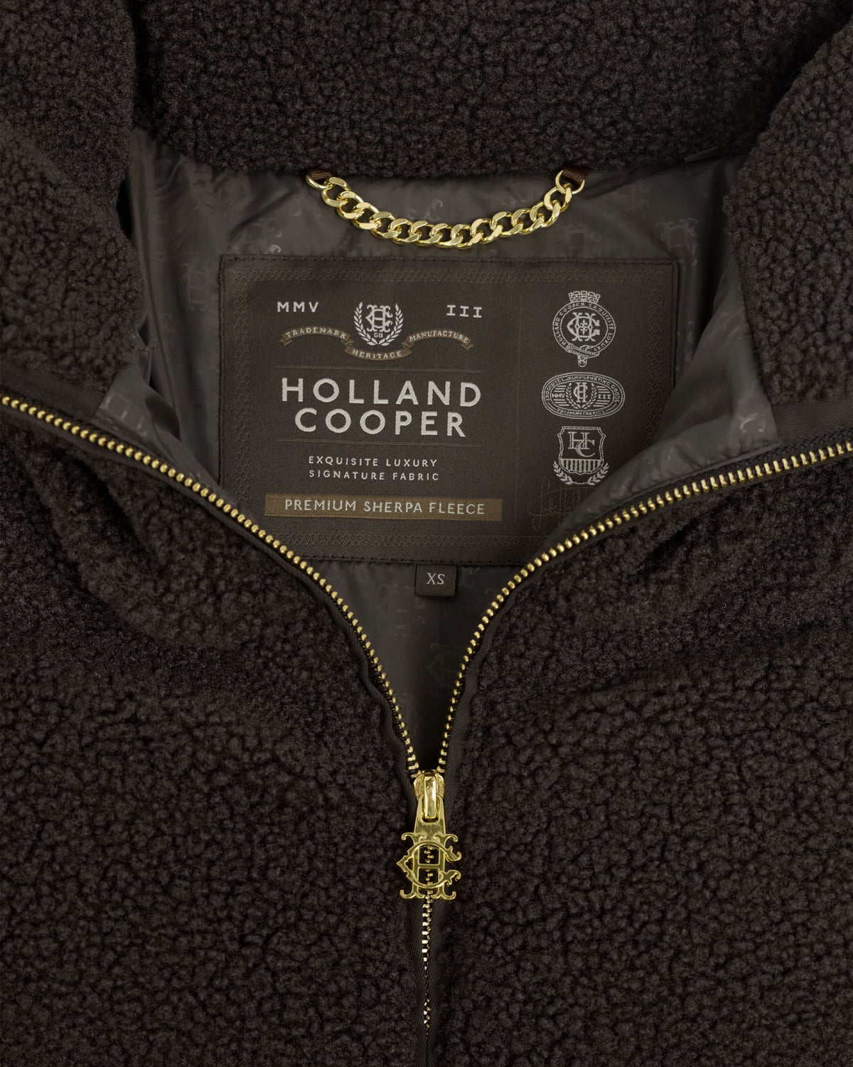 Classic Teddy Padded Jacket - Chocolate Borg
