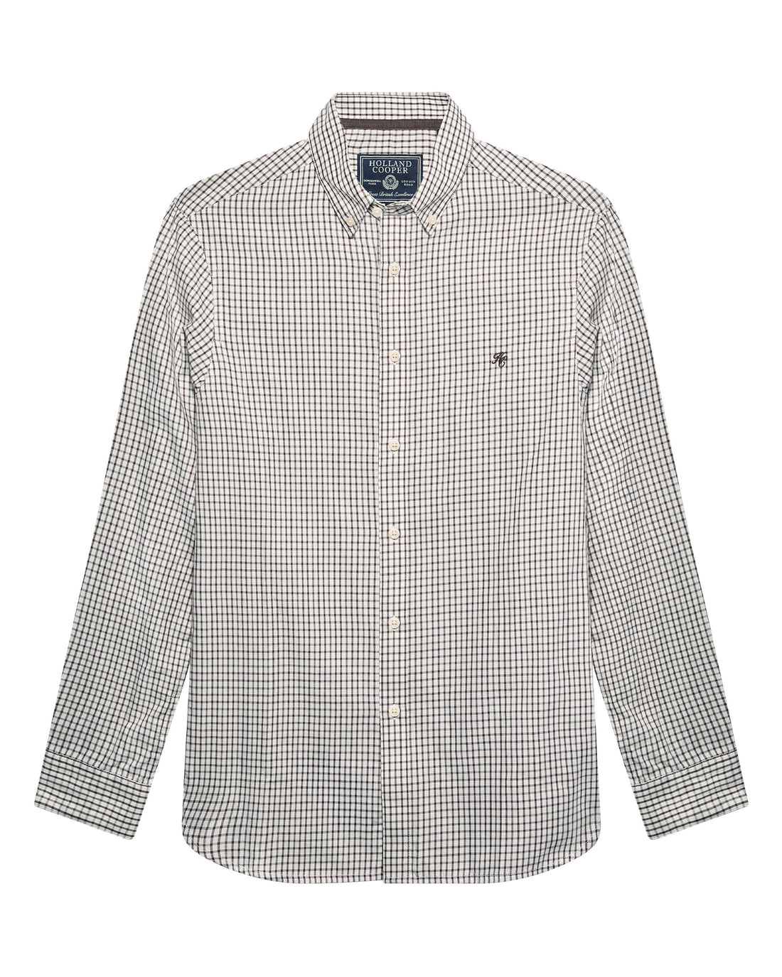 Classic Woven Button Down Shirt - Cheltenham Check Green