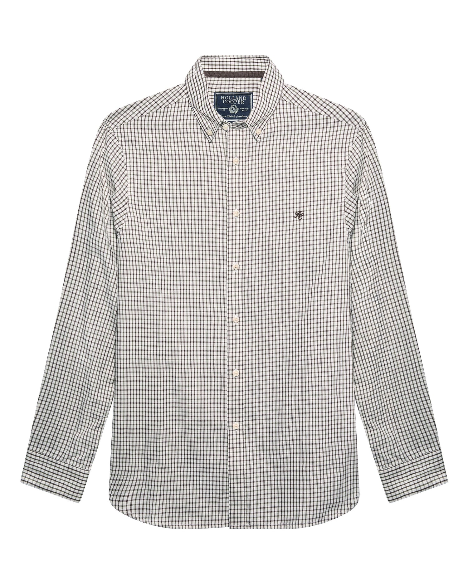 Classic Woven Button Down Shirt - Cheltenham Check Green