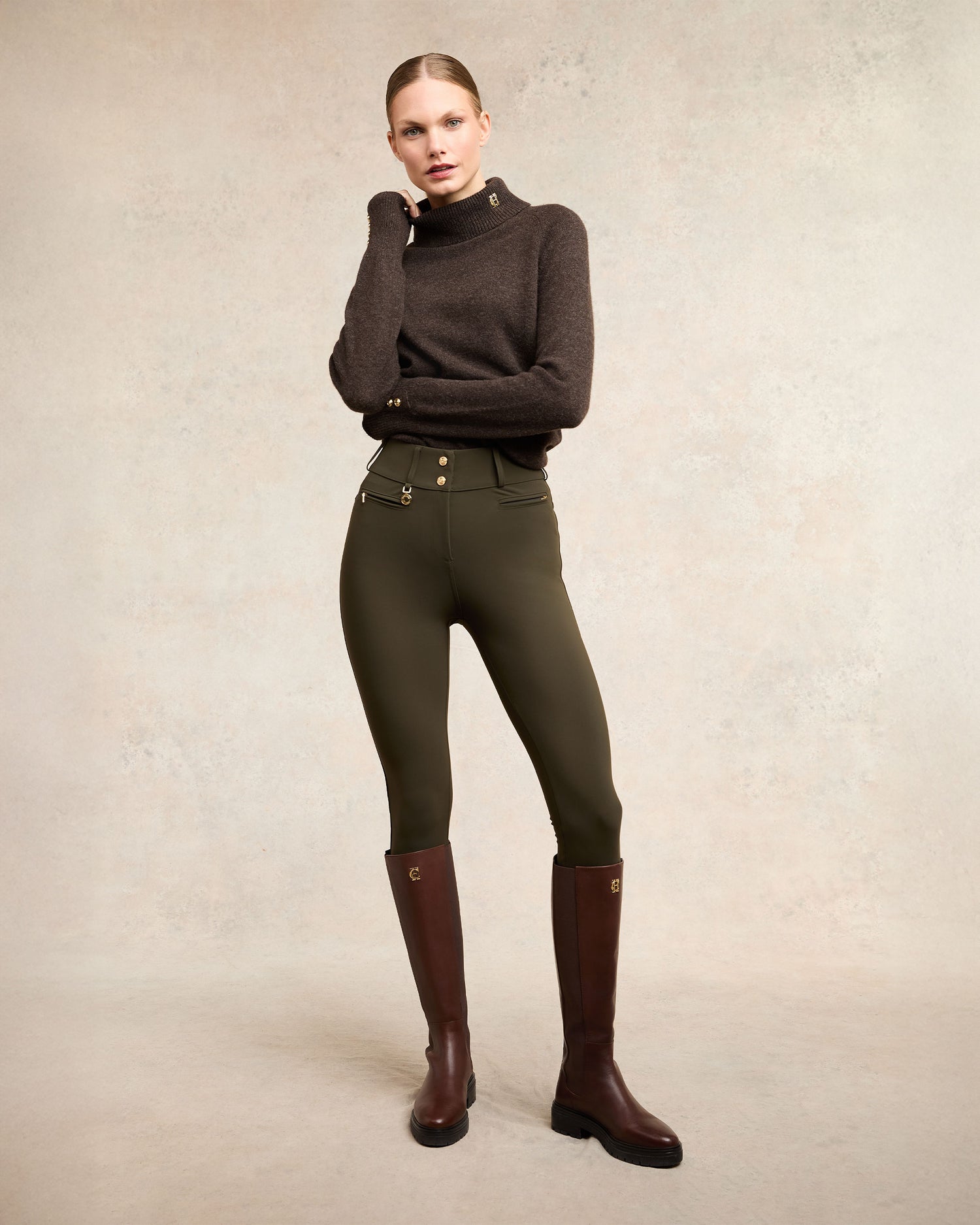 Contour Trouser - Dark Olive