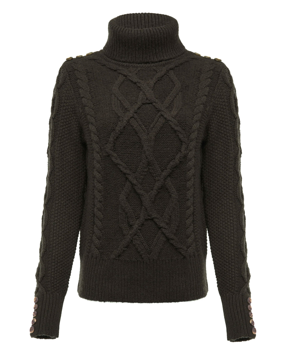 Cortina Roll Neck Knit - Fern Green