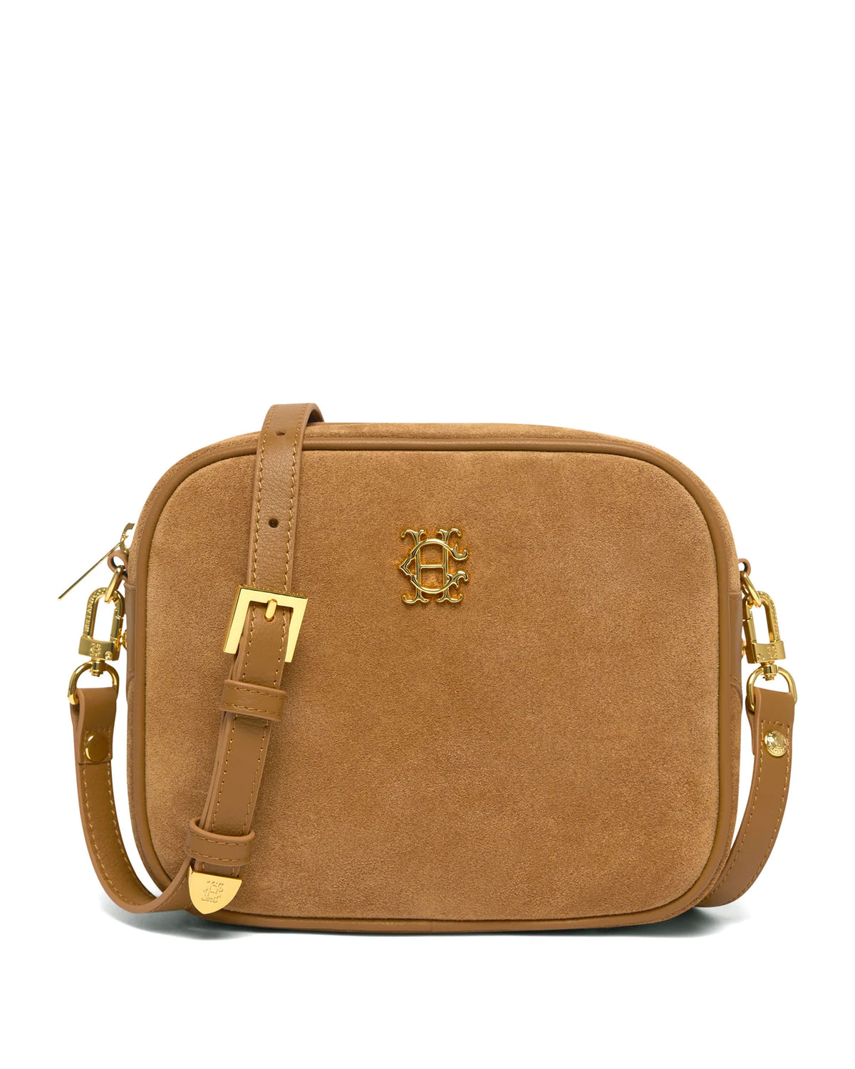 Country Camera Bag - Tan Suede