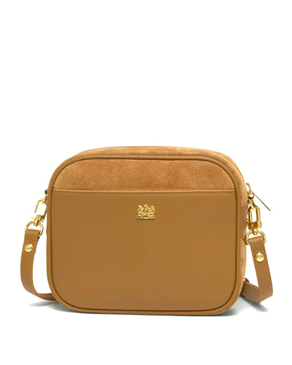 Country Camera Bag - Tan Suede