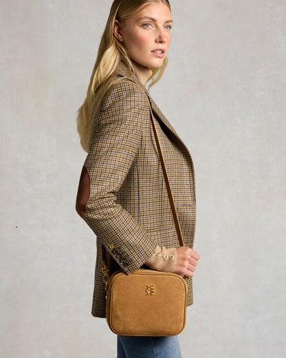 Country Camera Bag - Tan Suede