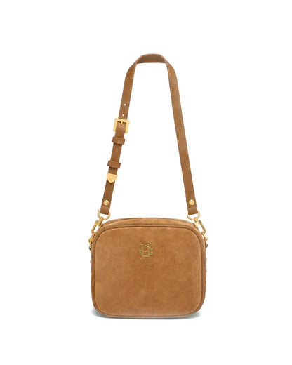 Country Camera Bag - Tan Suede
