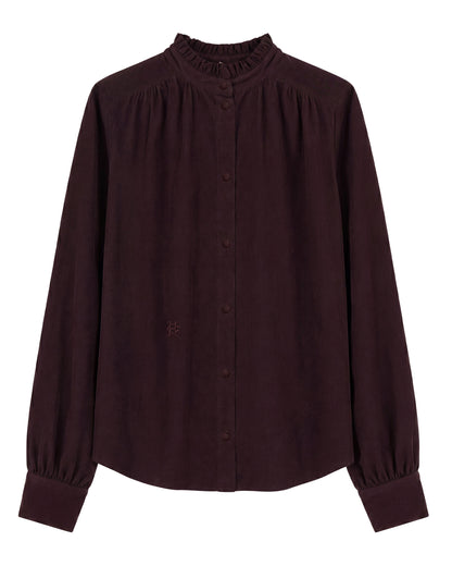 Country Cord Blouse - Chocolate