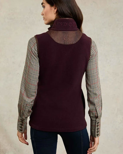 Country Fleece Gilet - Mulberry