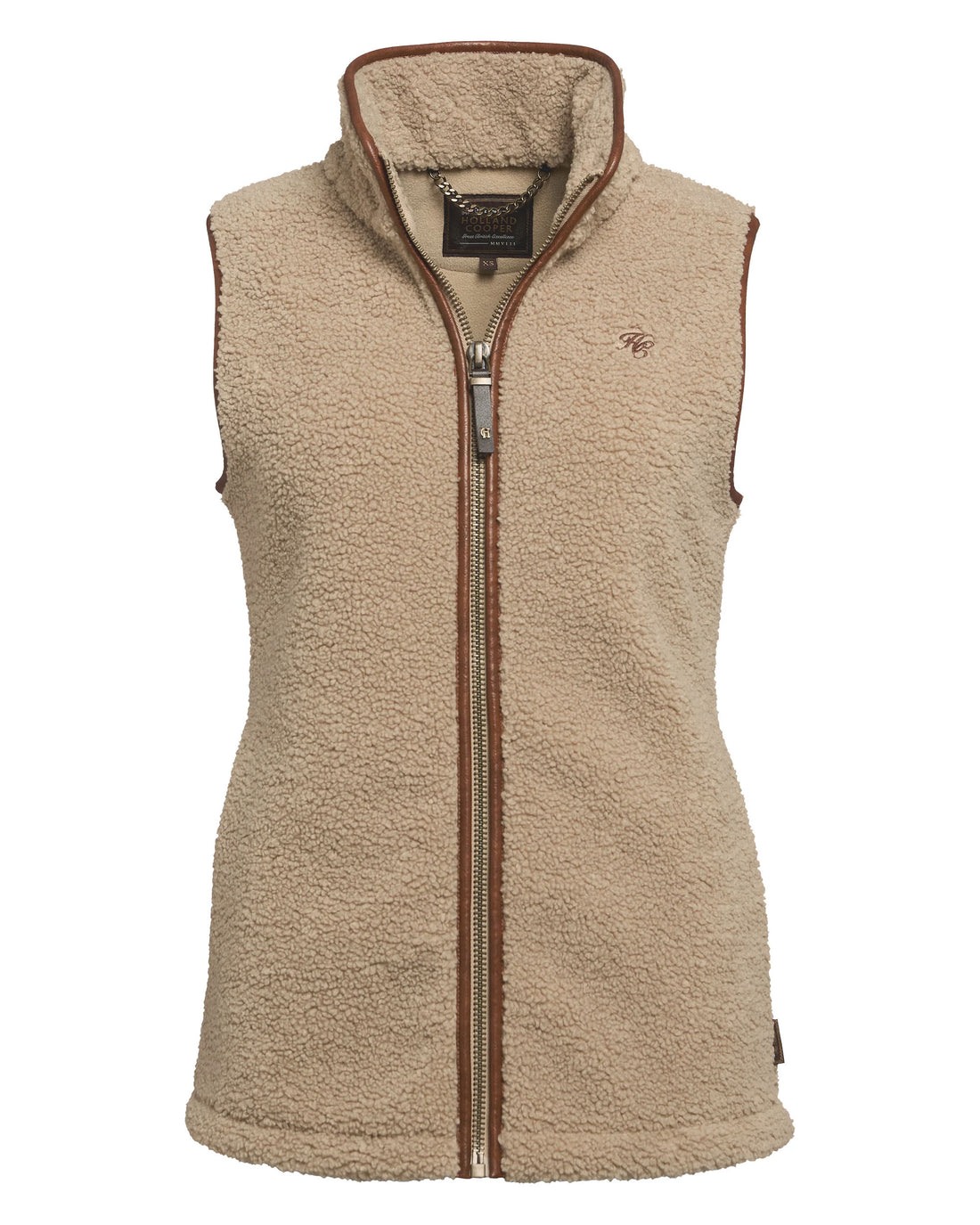 Country Fleece Gilet - Natural Borg