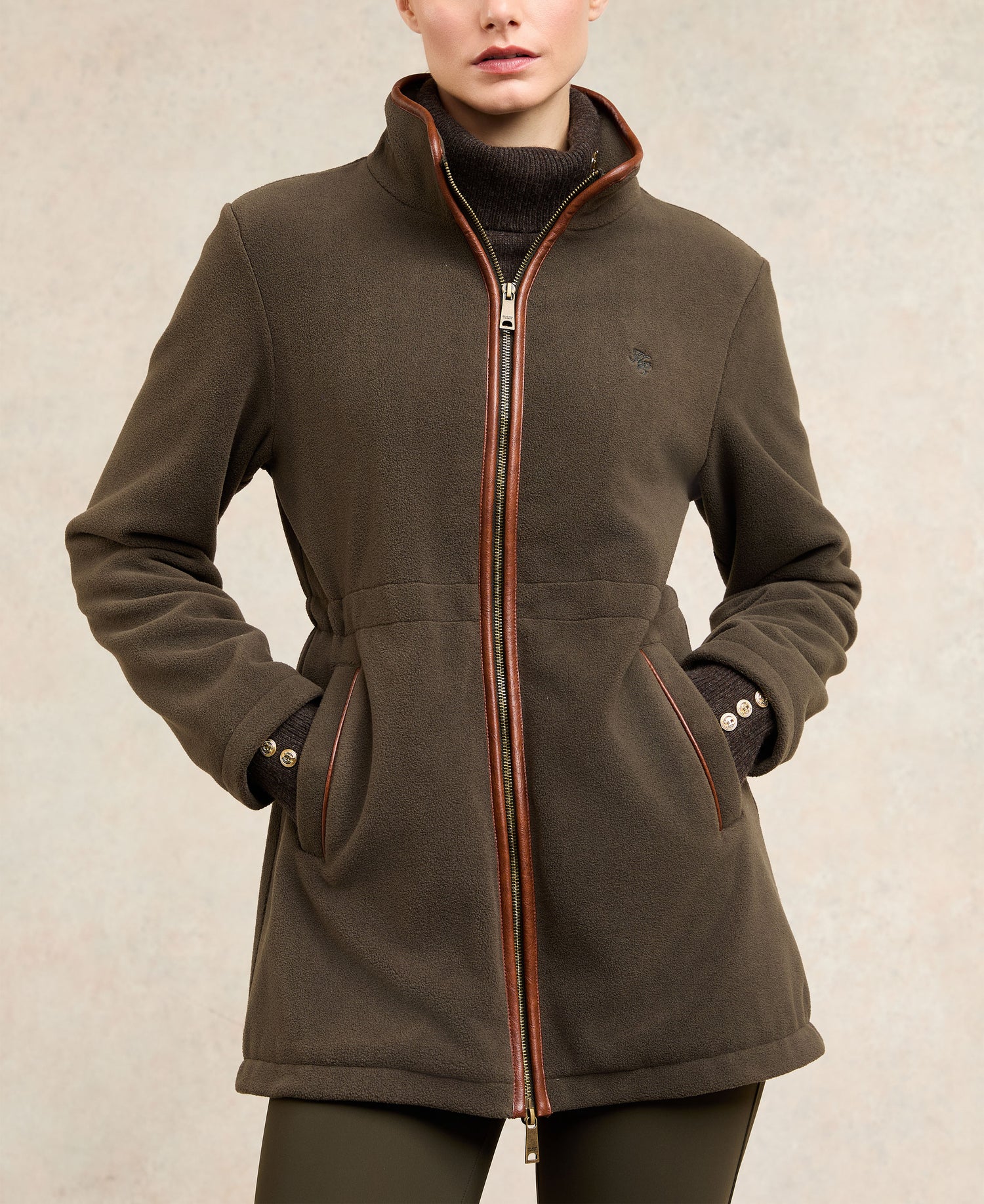 Country Longline Fleece - Khaki