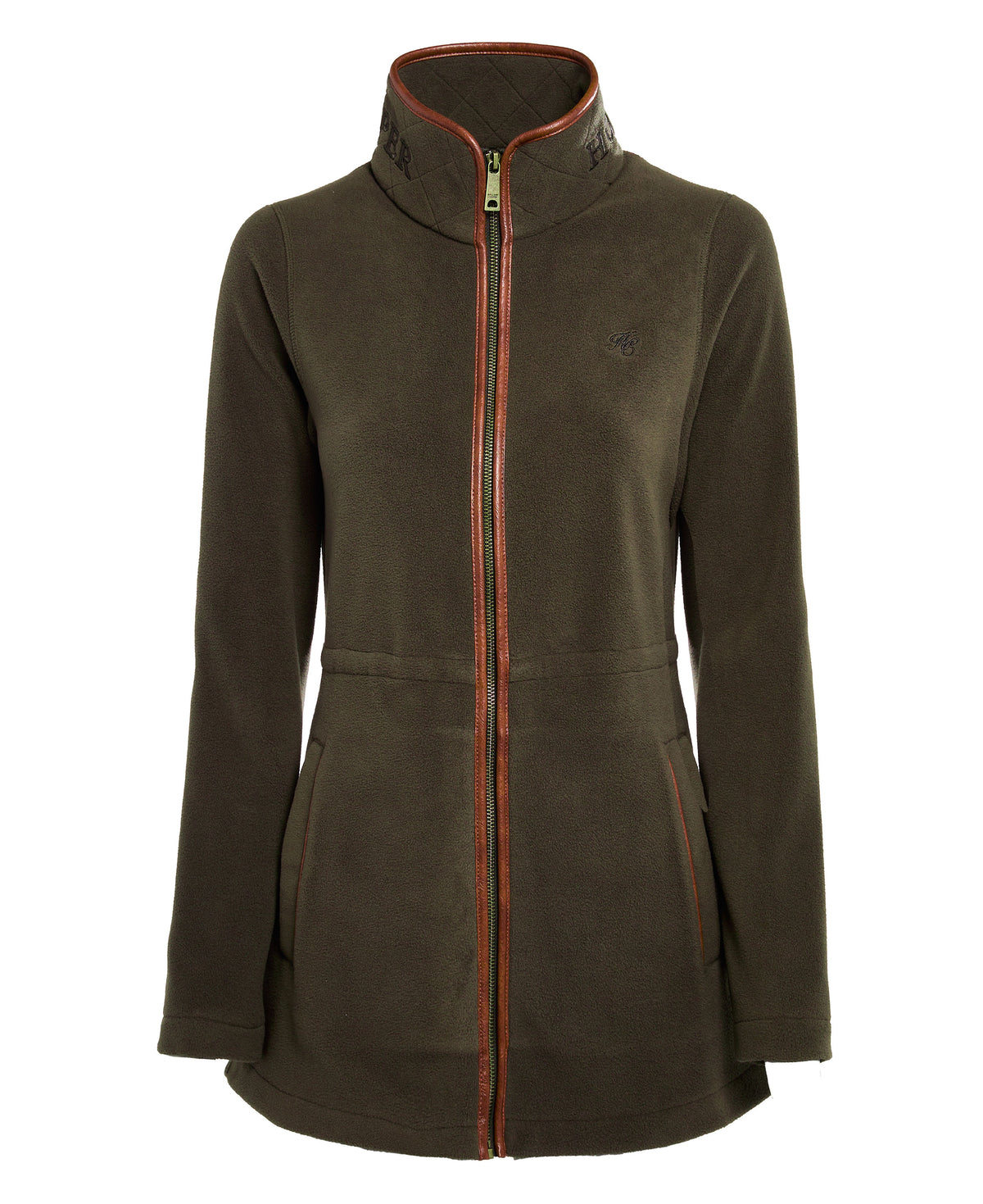 Landmark | Holland Cooper Country Longline Fleece in Khaki