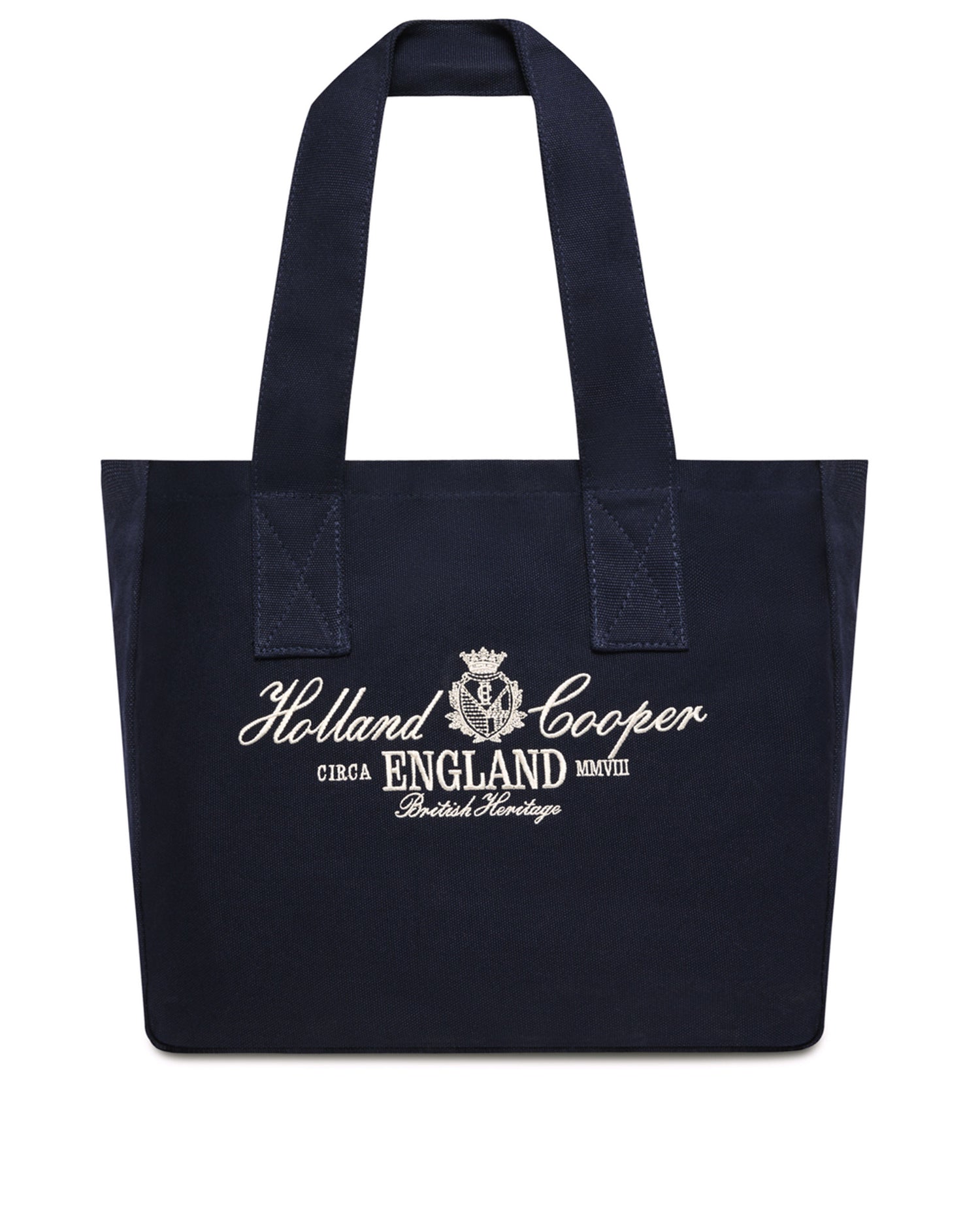 Essential Tote Bag - Navy Ecru
