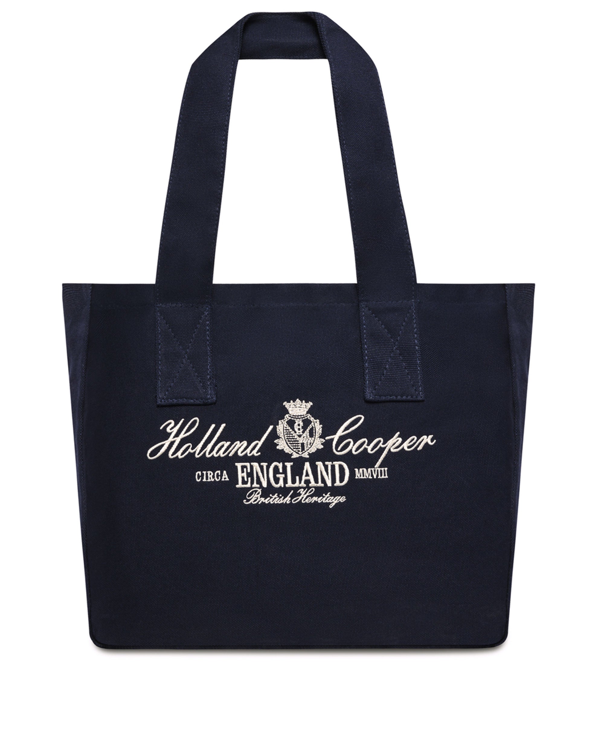 Essential Tote Bag - Navy Ecru