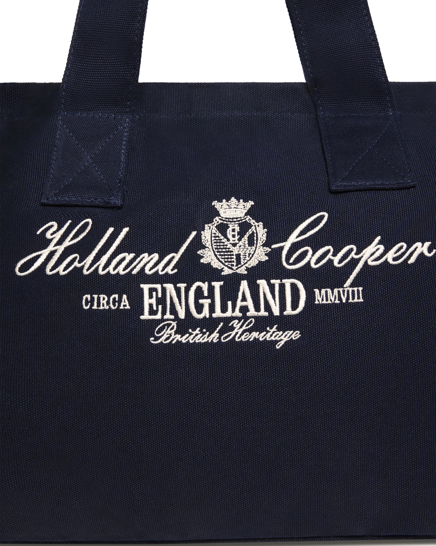 Essential Tote Bag - Navy Ecru