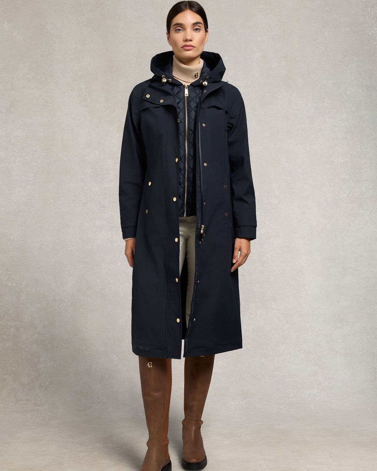 Folgate Rain Coat - Ink Navy