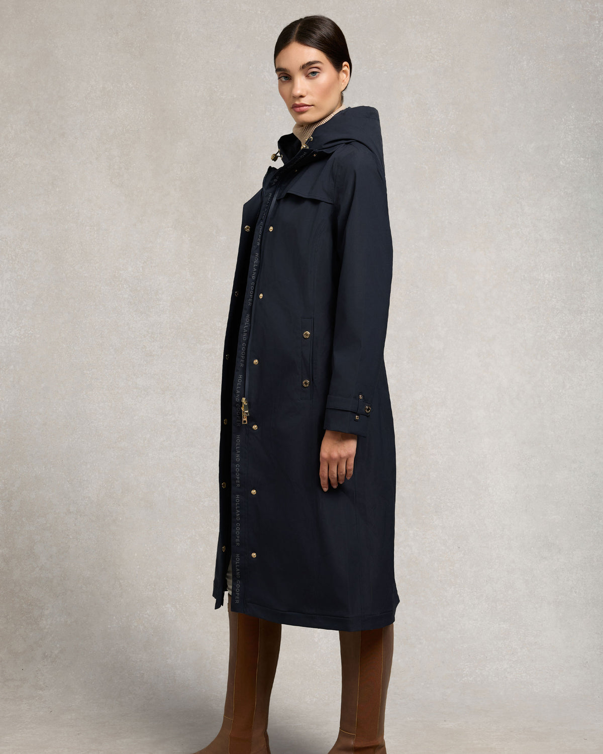 Folgate Rain Coat - Ink Navy