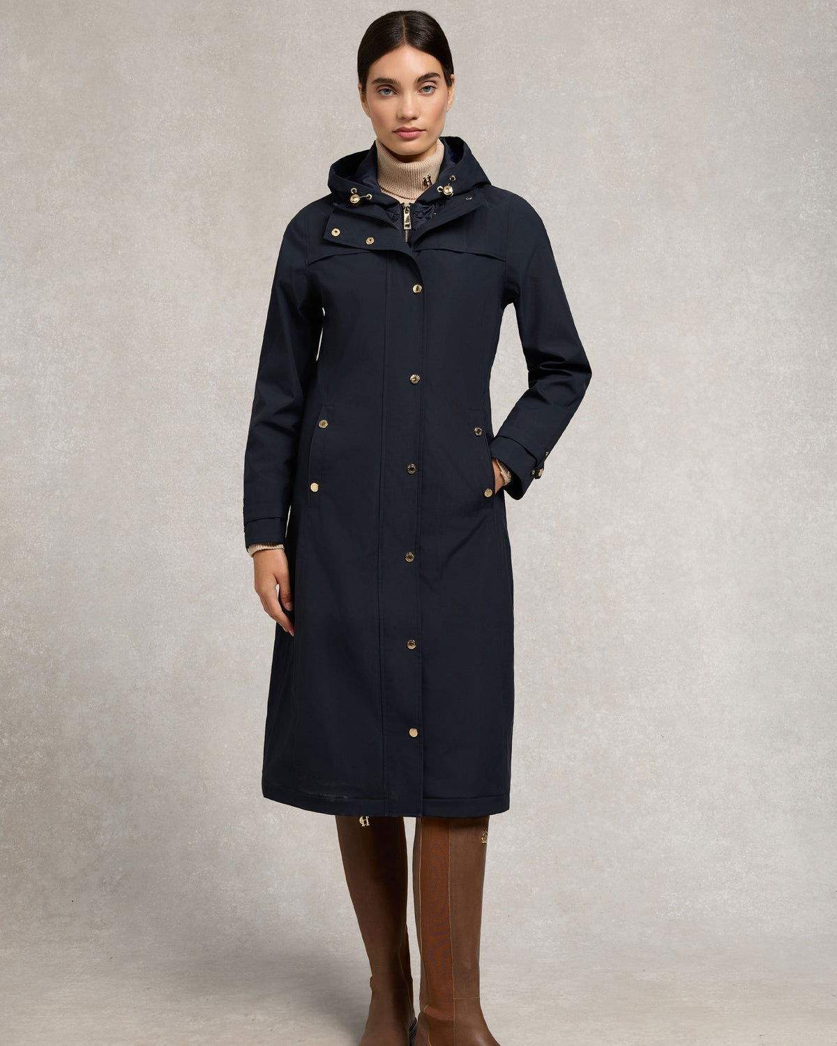 Folgate Rain Coat - Ink Navy