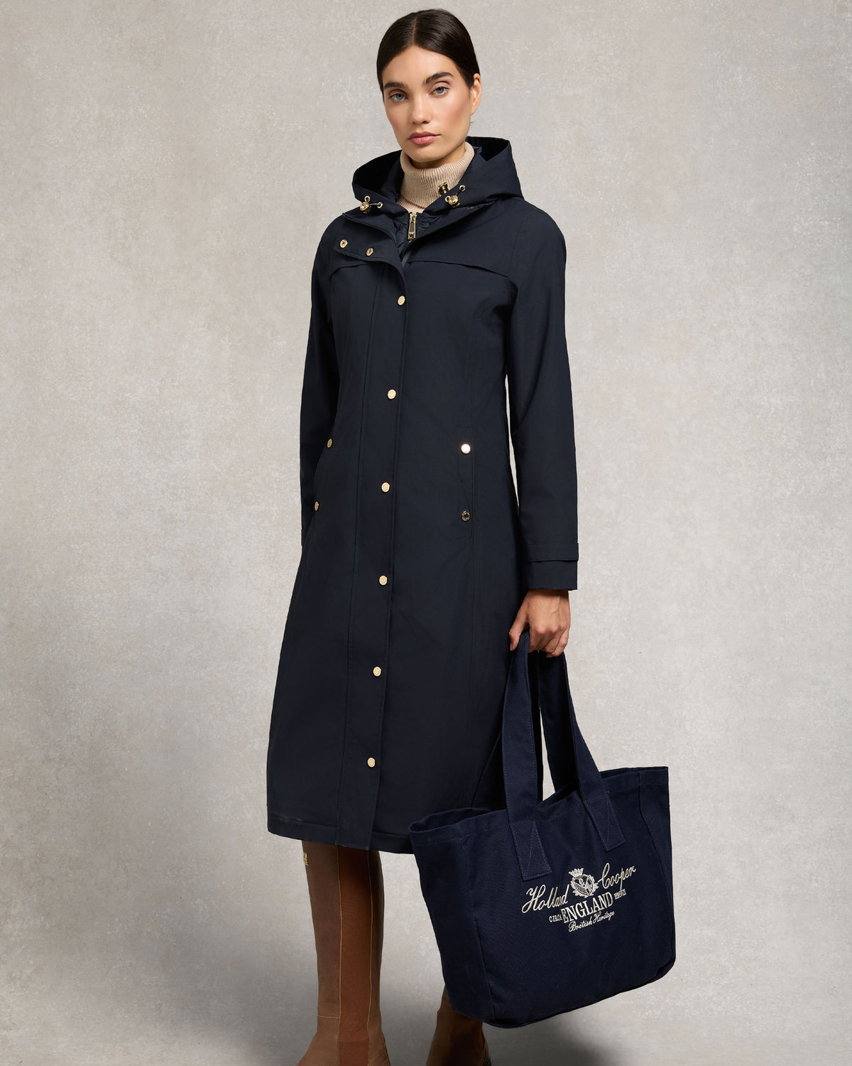 Folgate Rain Coat - Ink Navy