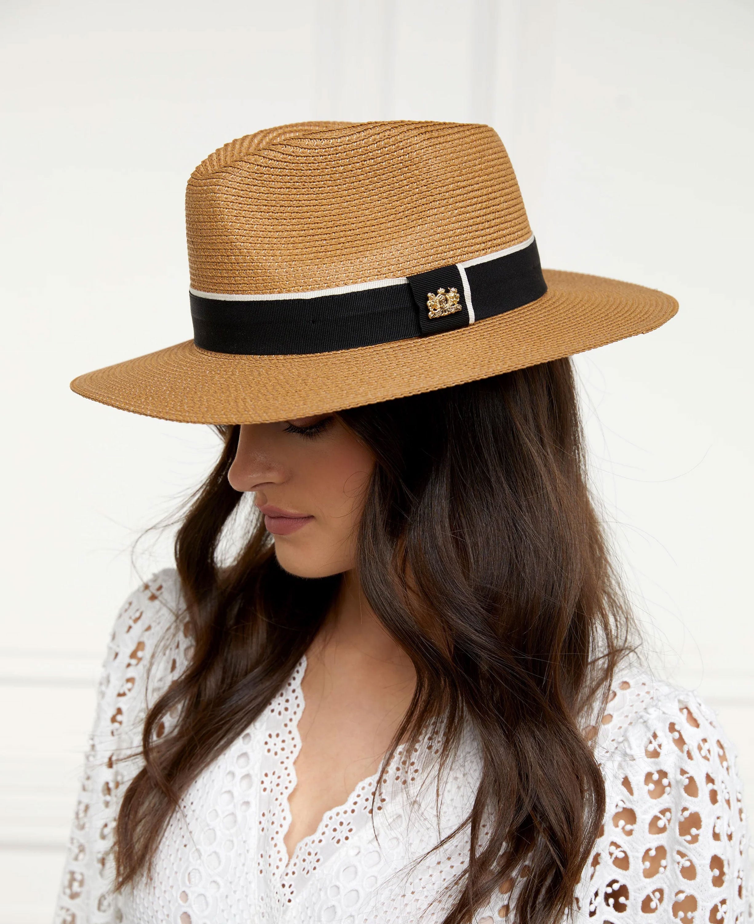 Francesca Hat - Camel/Black