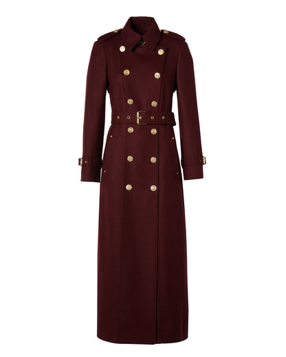 Full Length Marlborough Trench Coat - Mulberry