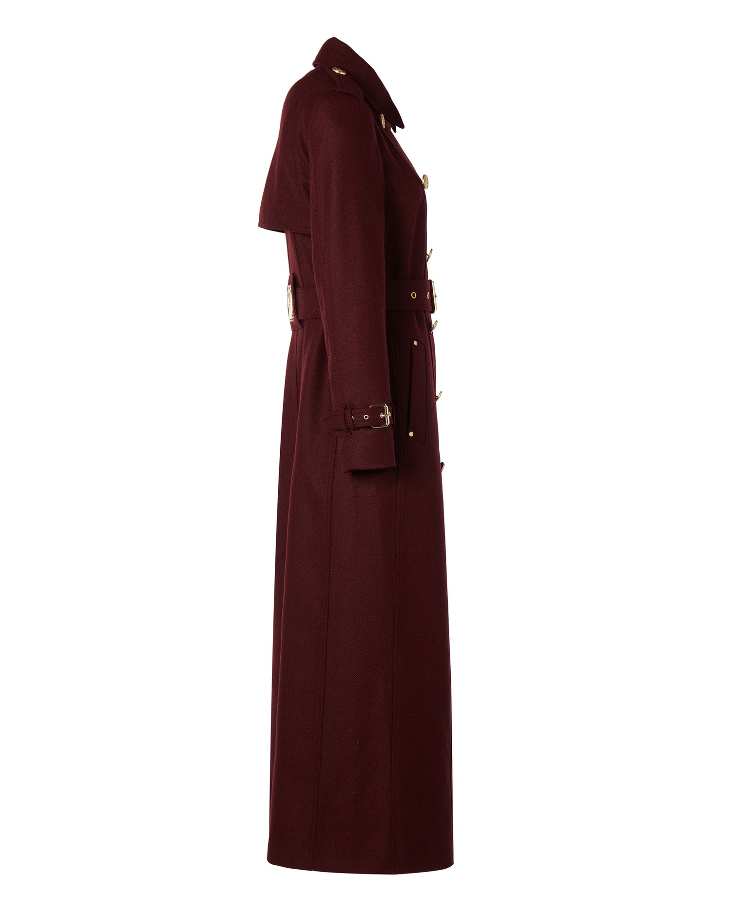Full Length Marlborough Trench Coat - Mulberry