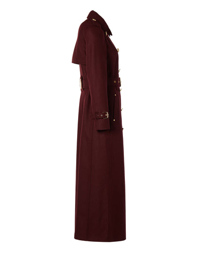 Full Length Marlborough Trench Coat - Mulberry