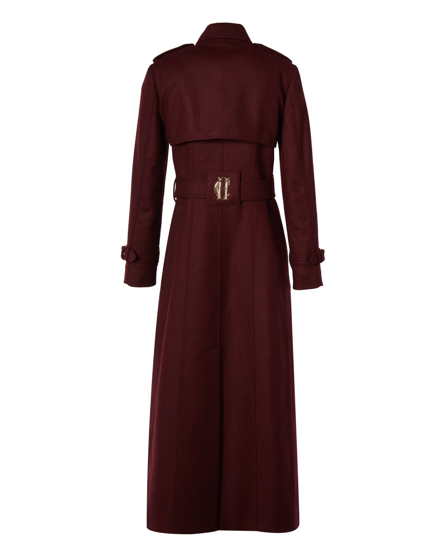 Full Length Marlborough Trench Coat - Mulberry
