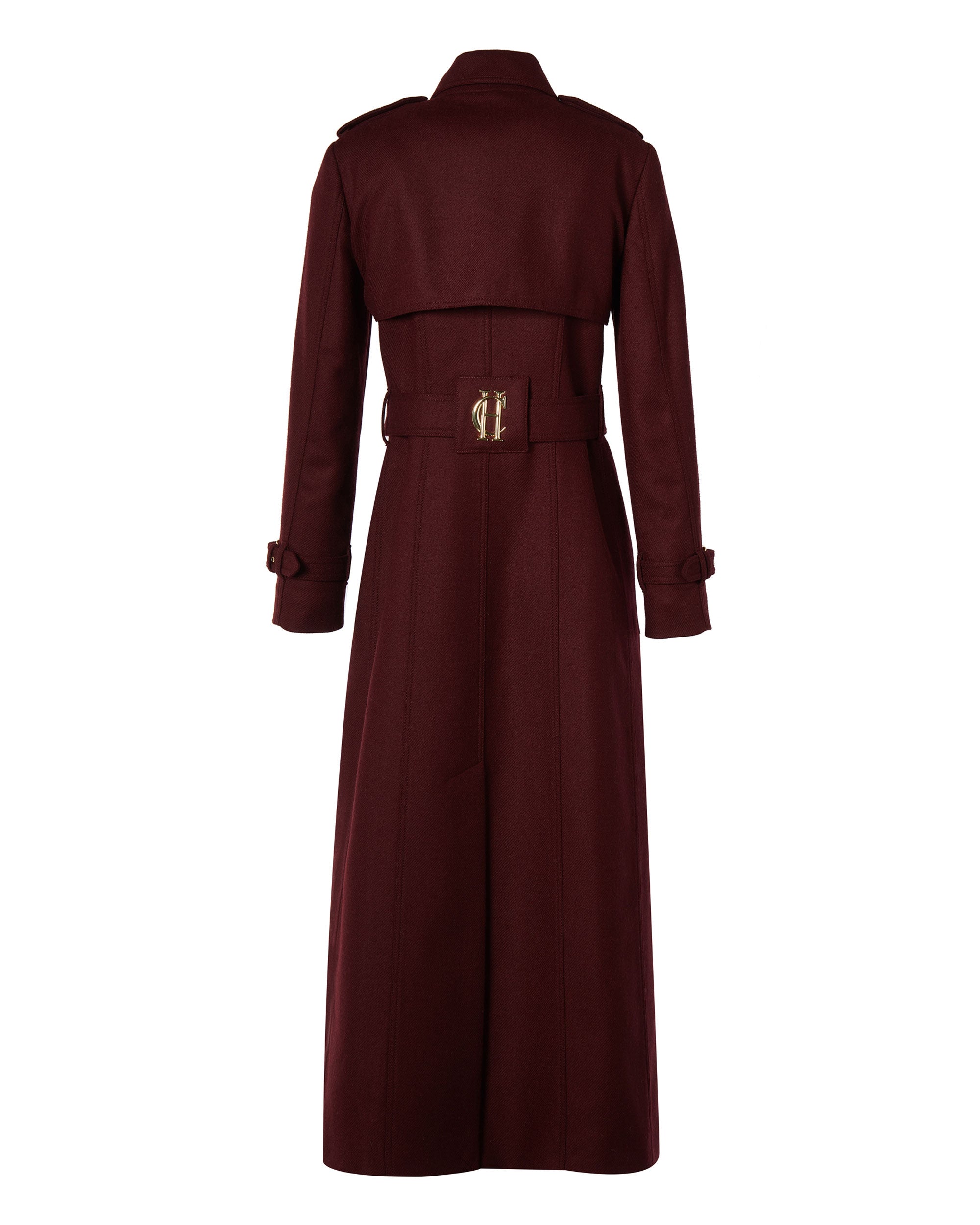 Full Length Marlborough Trench Coat - Mulberry