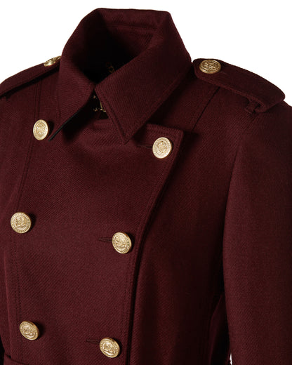 Full Length Marlborough Trench Coat - Mulberry