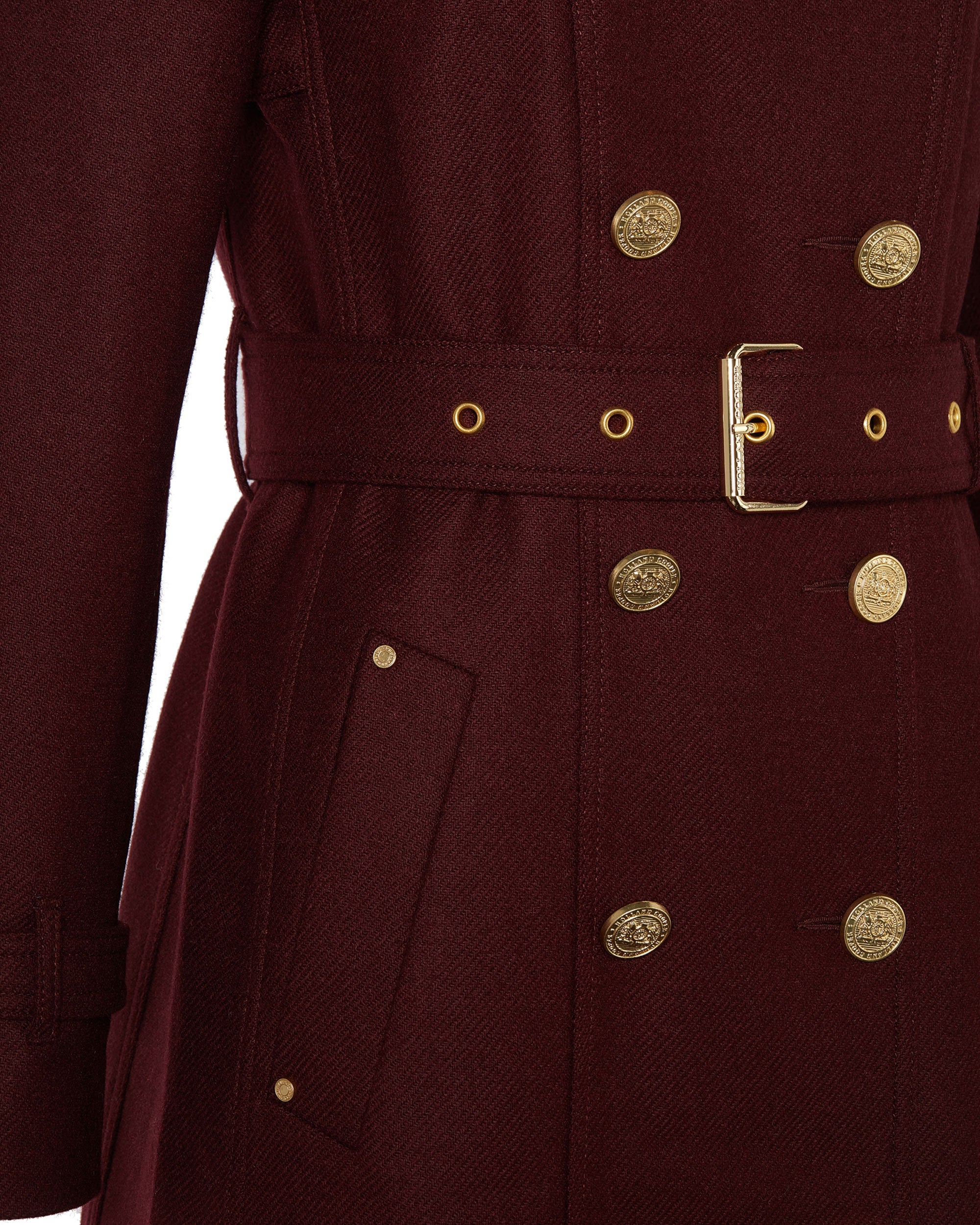 Full Length Marlborough Trench Coat - Mulberry
