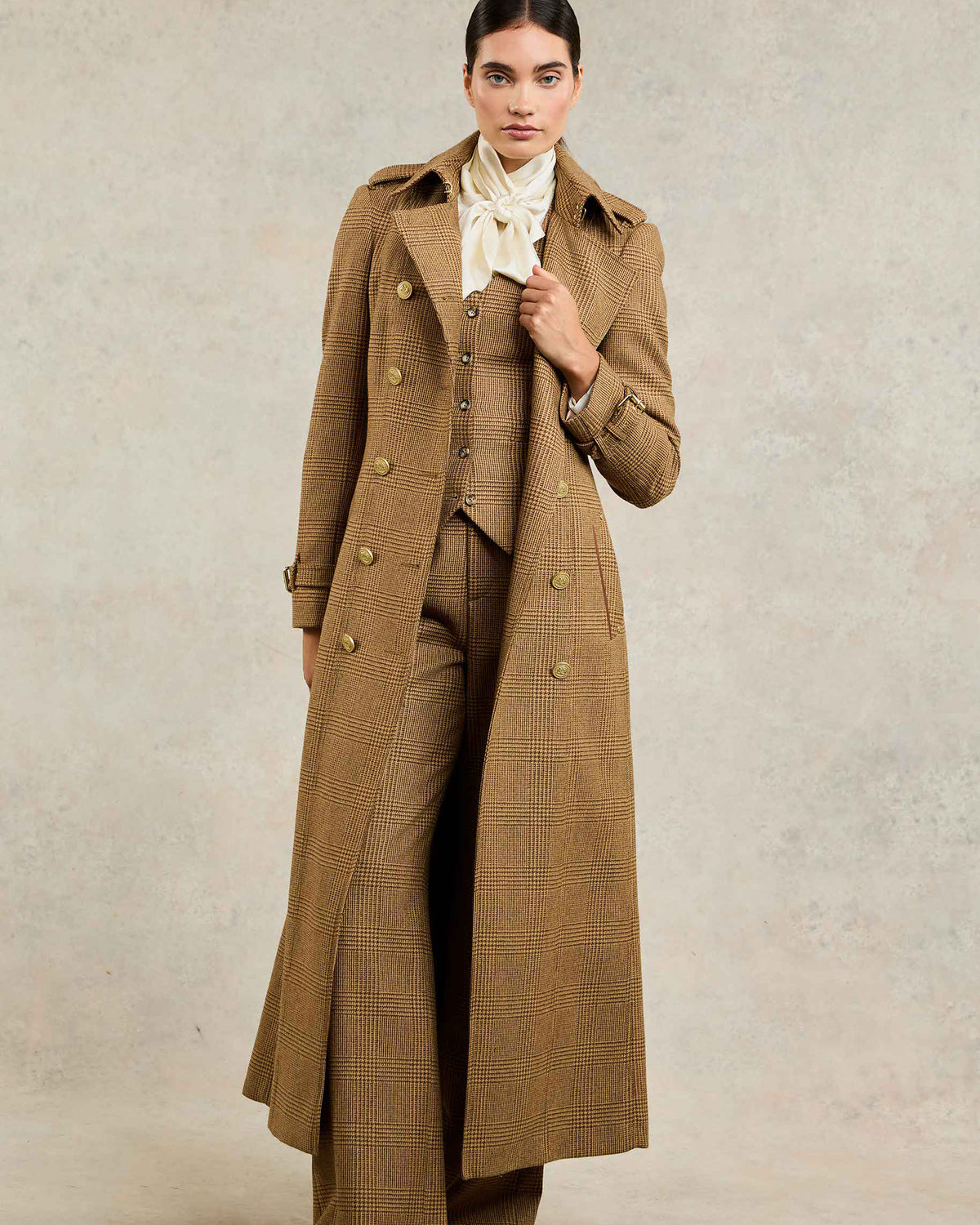 Full Length Marlborough Trench Coat - Tawny