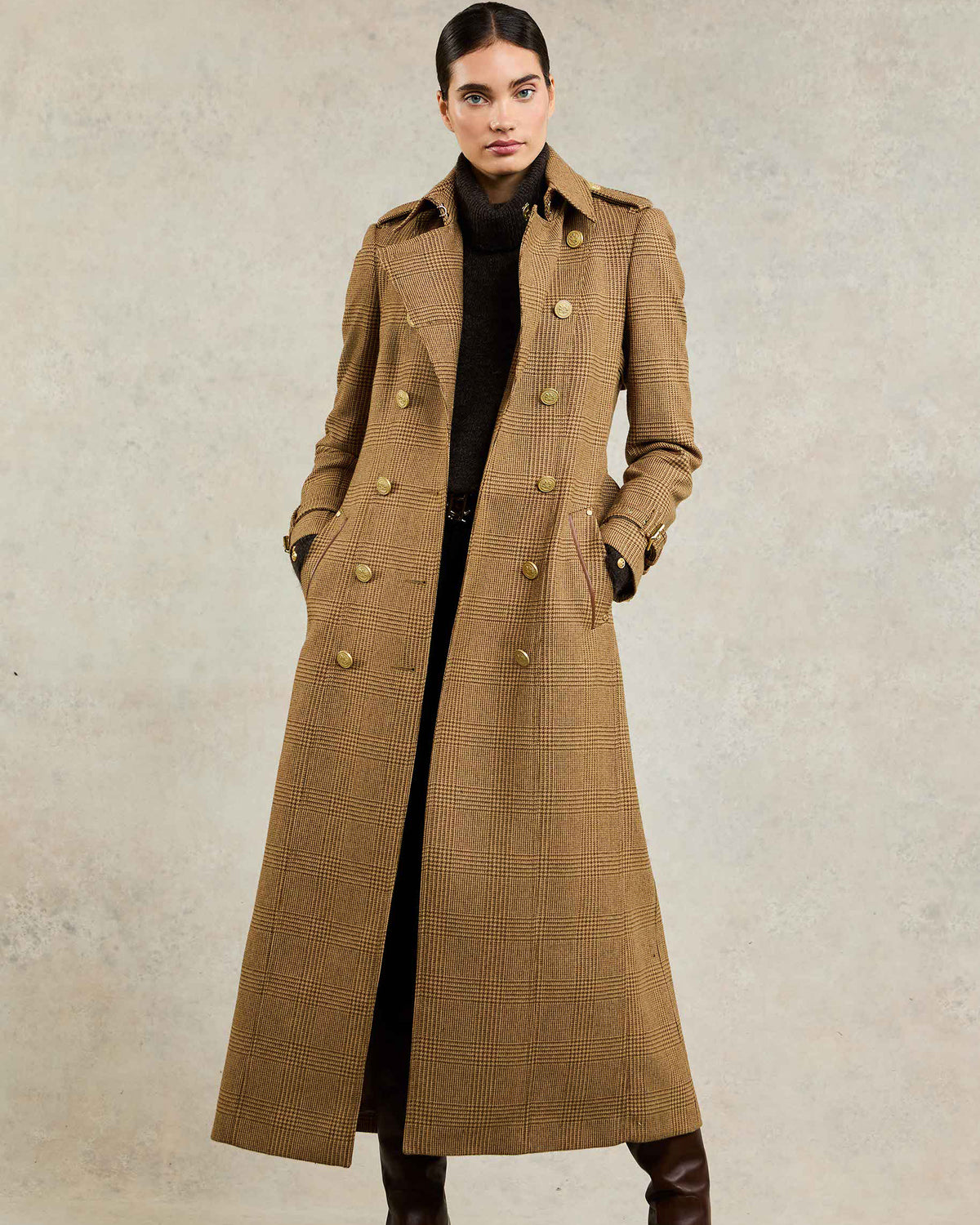Full Length Marlborough Trench Coat - Tawny