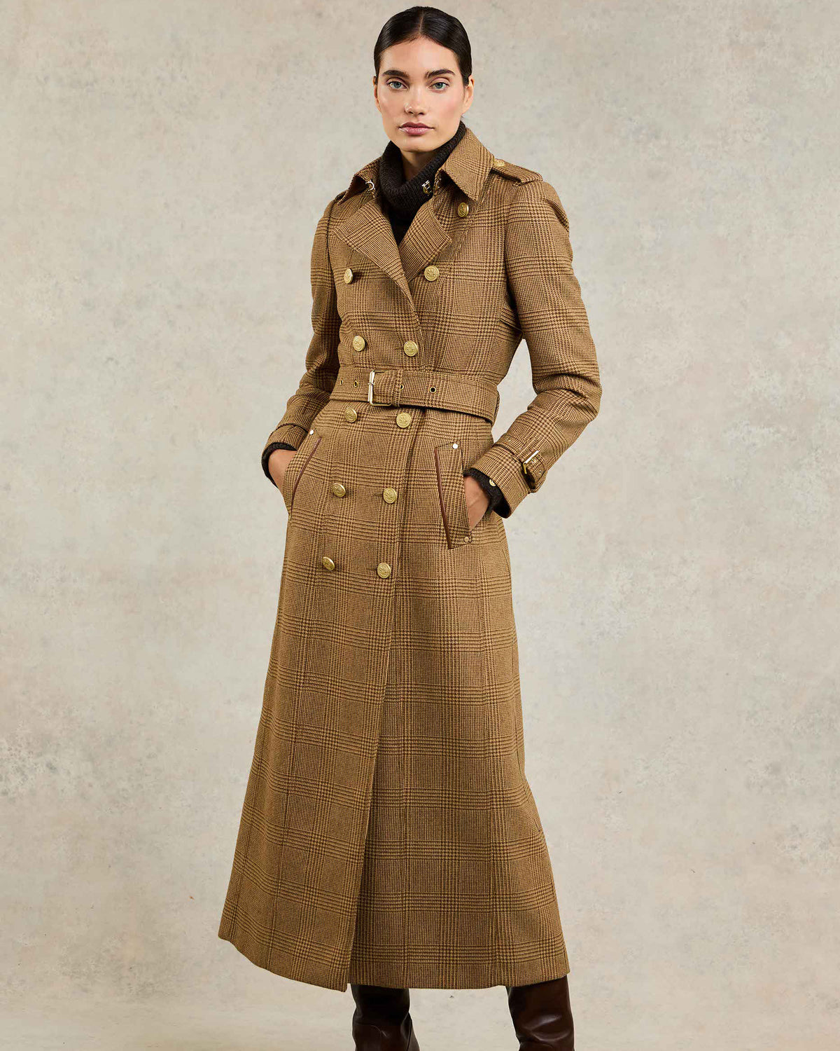 Full Length Marlborough Trench Coat - Tawny