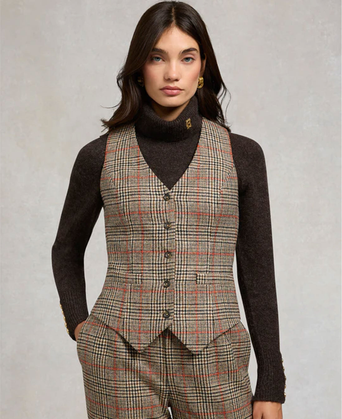 Hampton Waistcoat - Orange Windsor