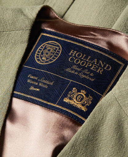 Hampton Waistcoat - Sage Linen
