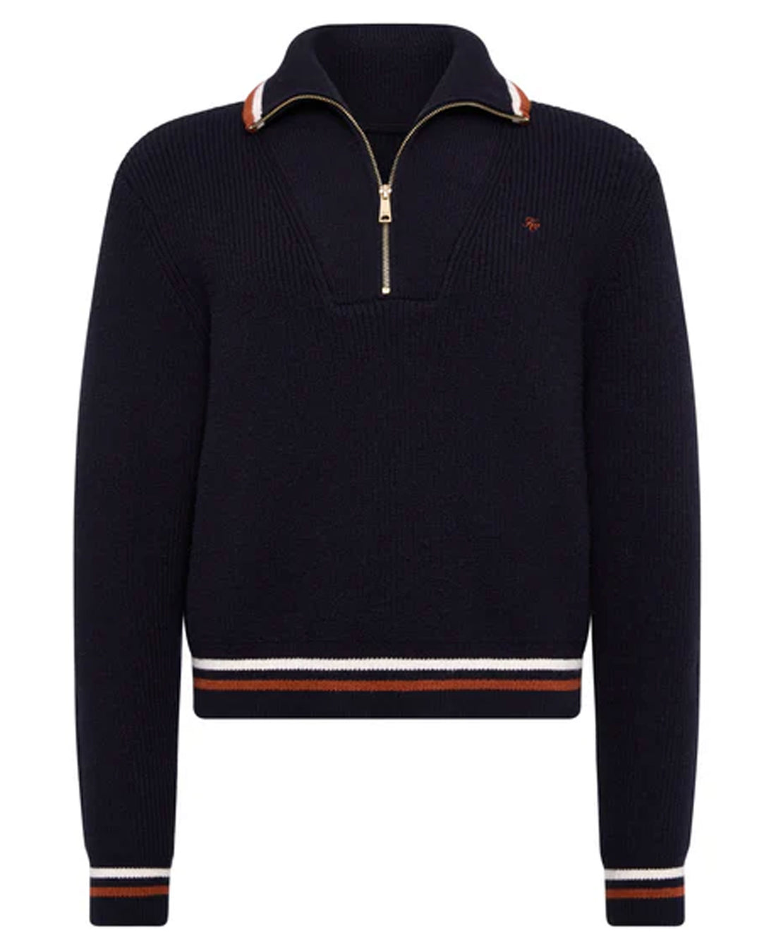 Jessica Quarter Zip Knit - Ink Navy