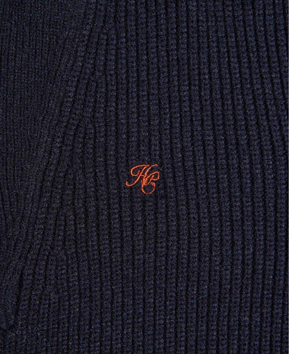 Jessica Quarter Zip Knit - Ink Navy