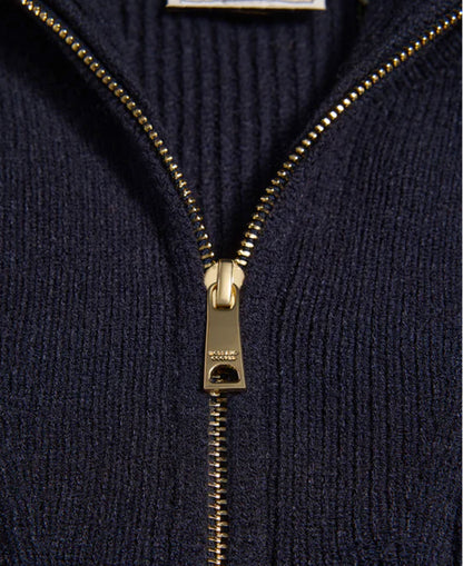 Jessica Quarter Zip Knit - Ink Navy