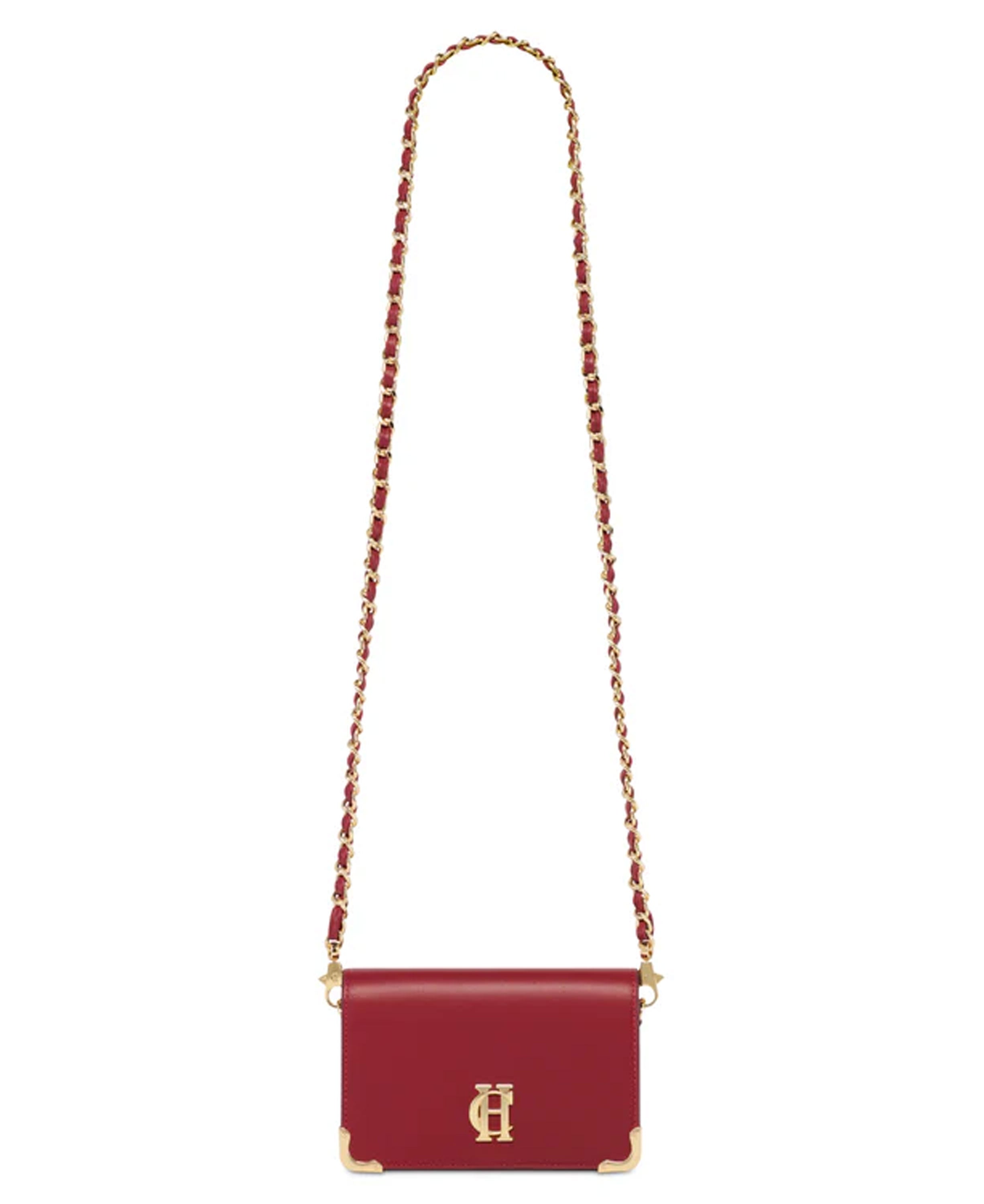 Kensington Crossbody Bag - Deep Red Leather