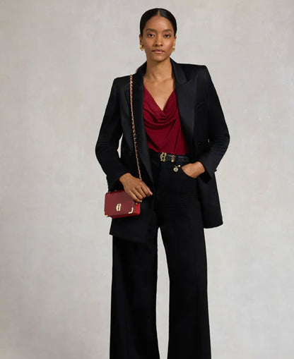 Kensington Crossbody Bag - Deep Red Leather