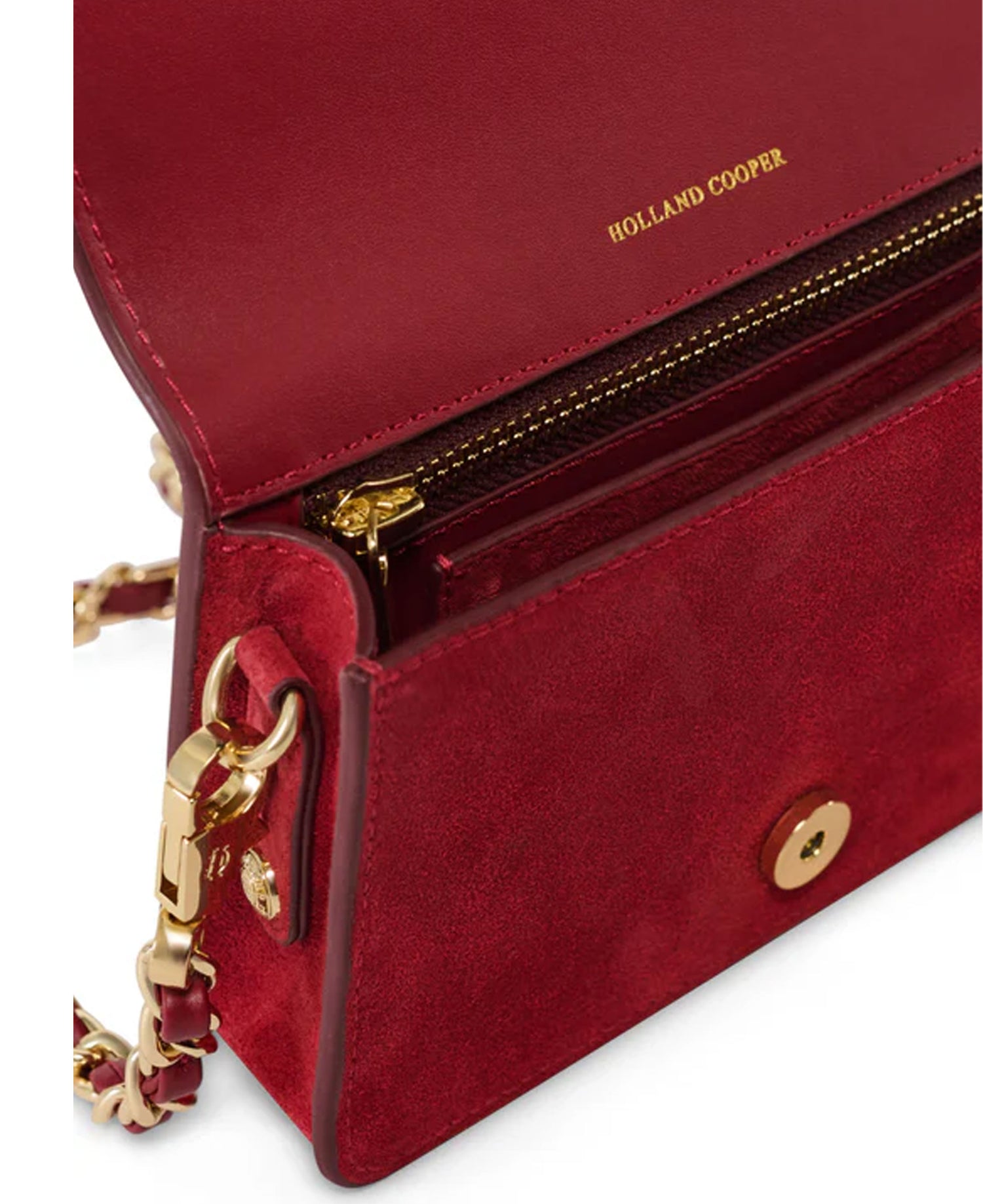 Kensington Crossbody Bag - Deep Red Leather