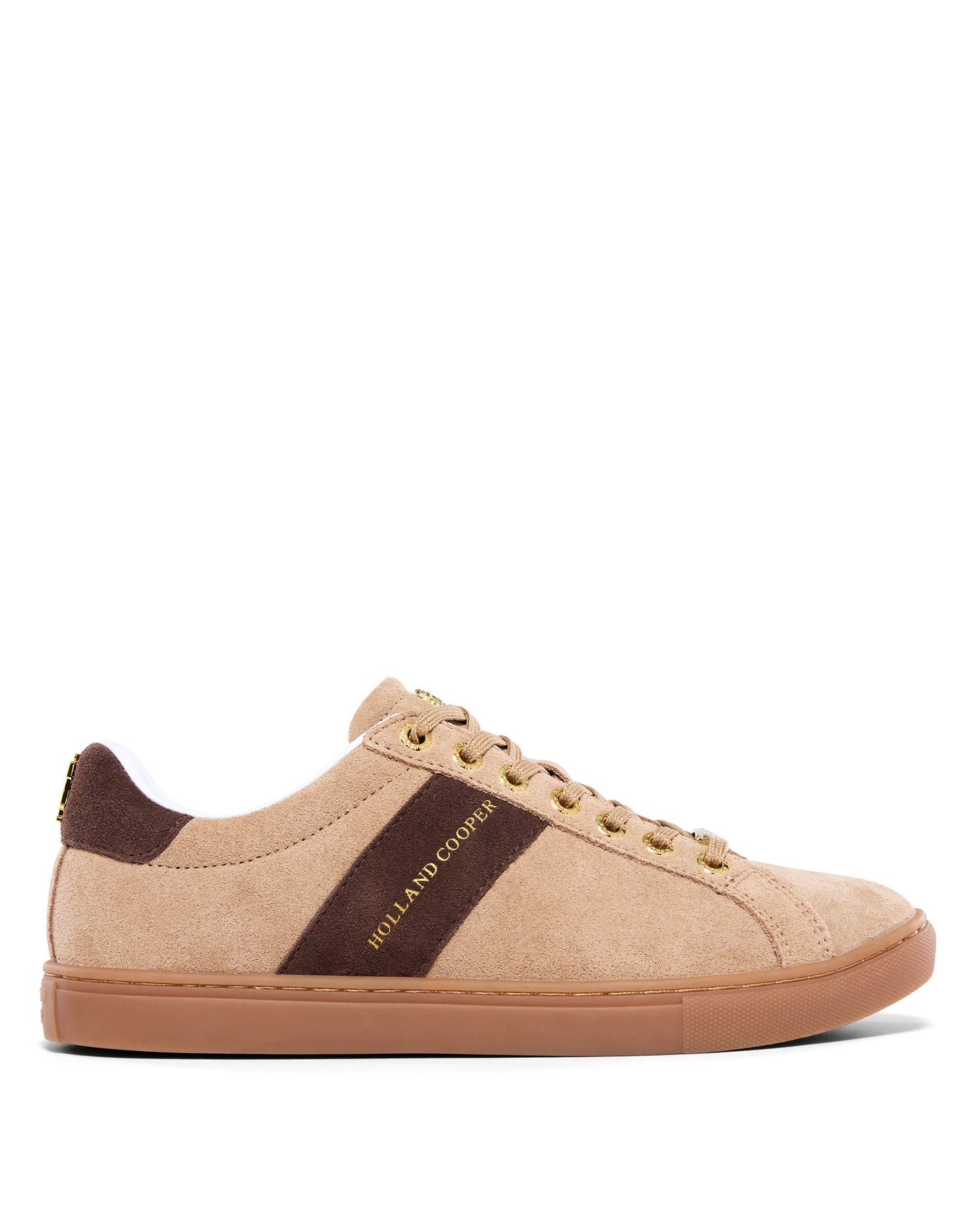 Knightsbridge Court Trainer - Taupe Dark Chocolate