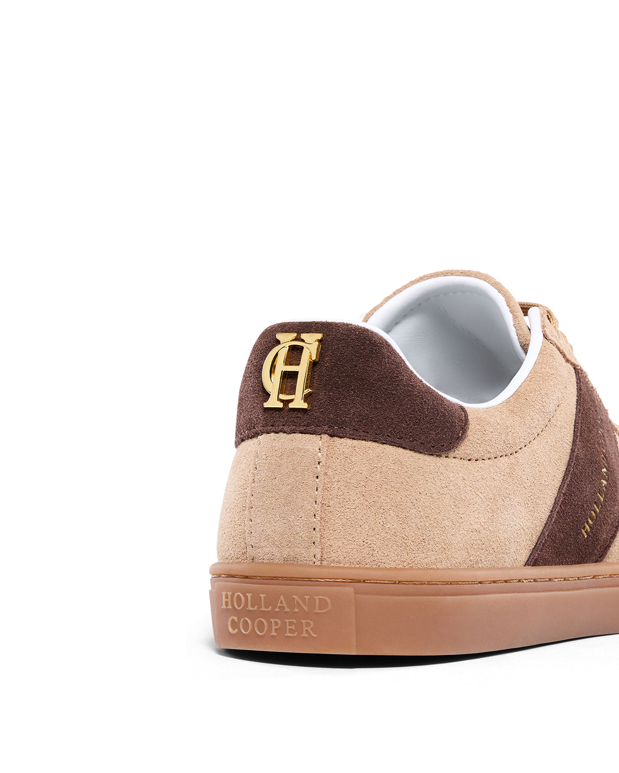 Knightsbridge Court Trainer - Taupe Dark Chocolate