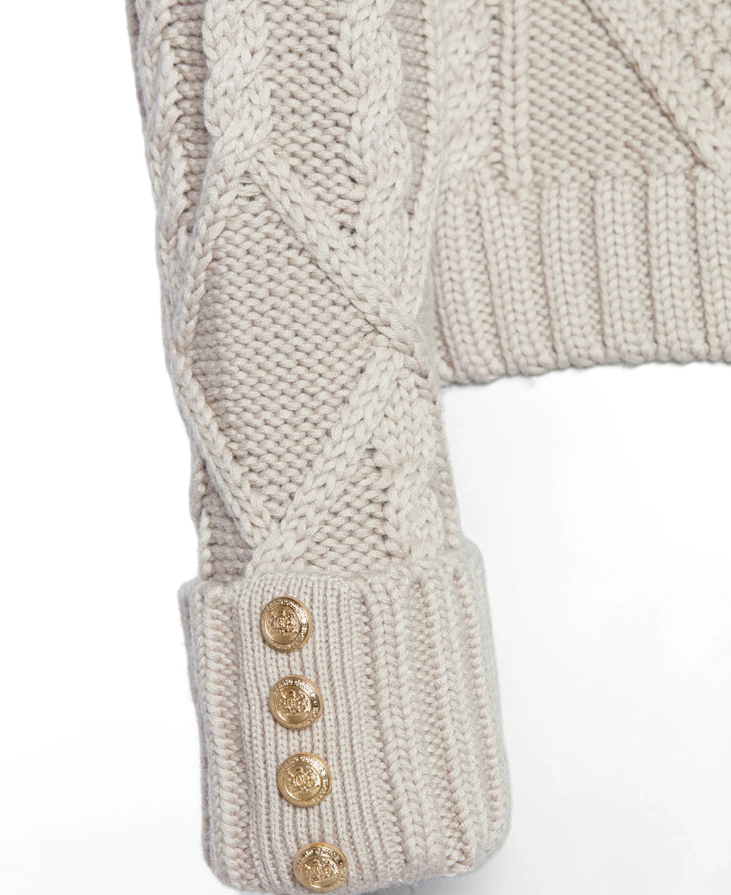 Noveli Cable Knit - Taupe