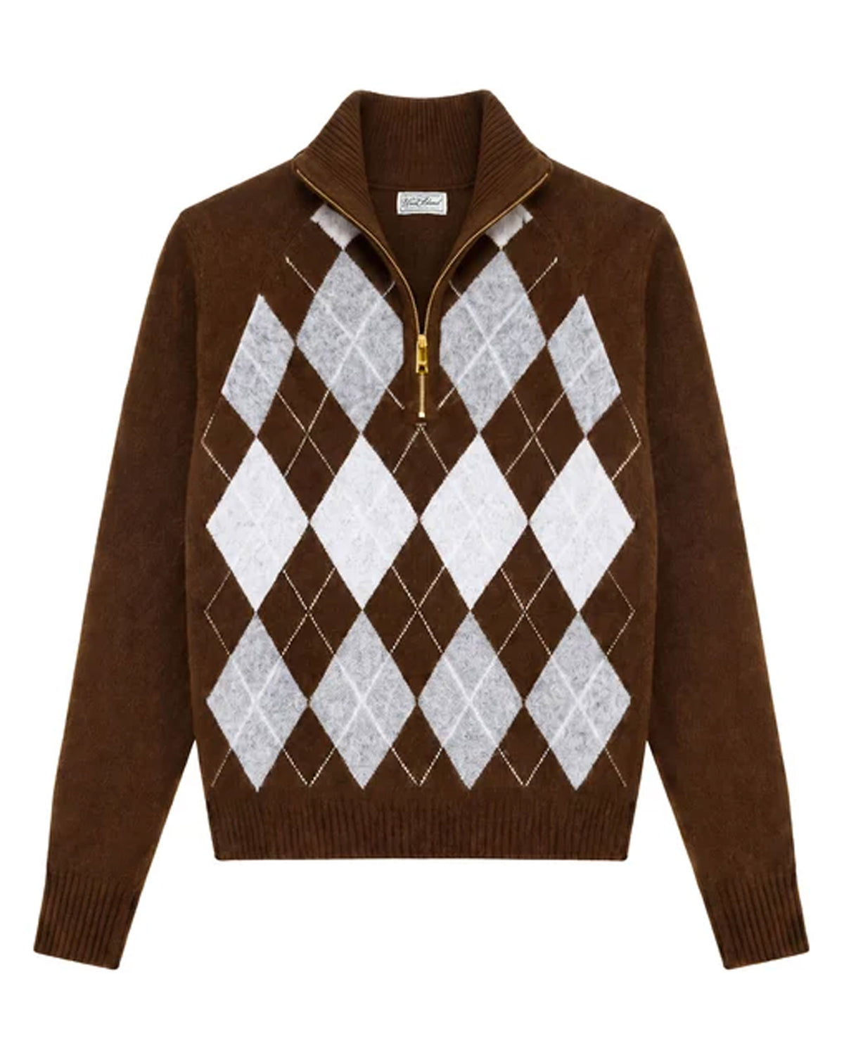 Oakmont Quarter Zip Knit - Chocolate