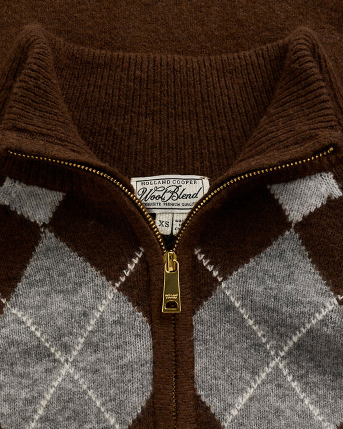 Oakmont Quarter Zip Knit - Chocolate