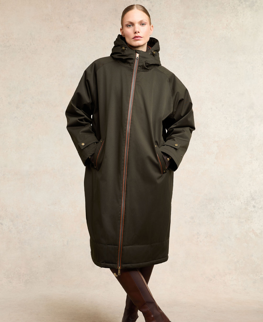 One-Size Waterproof Coat - Khaki