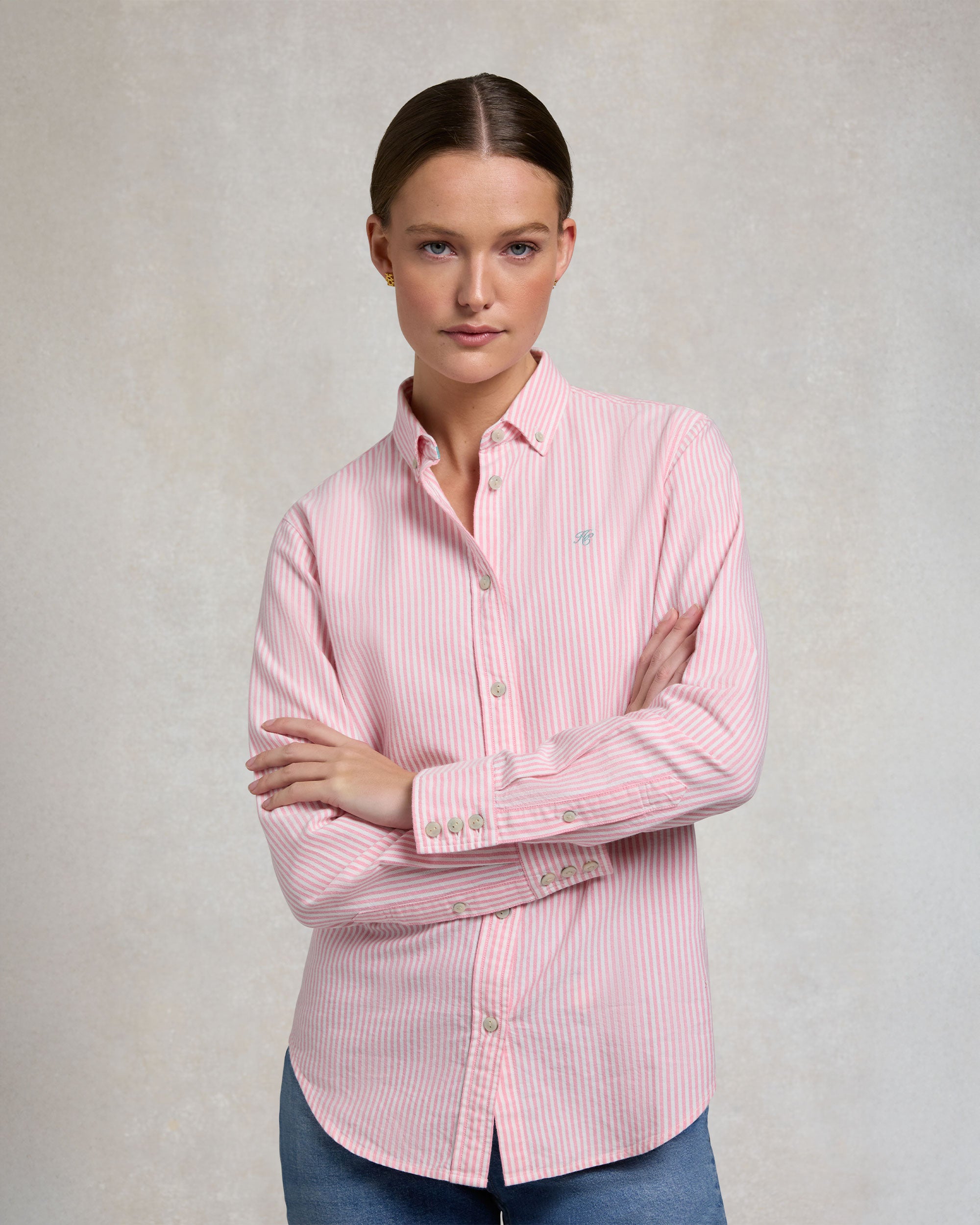Oxford Shirt - City Pink Stripe