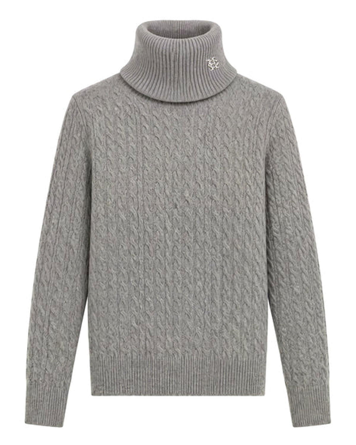 Polly Roll Neck Knit - Grey