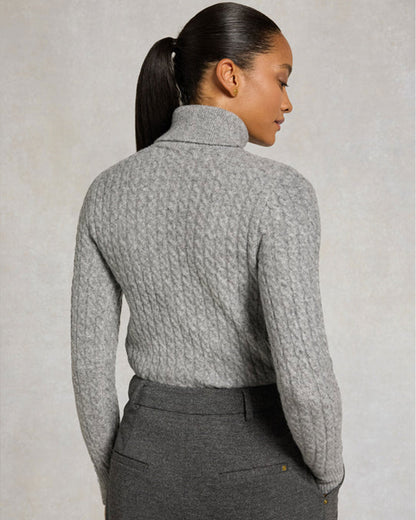 Polly Roll Neck Knit - Grey