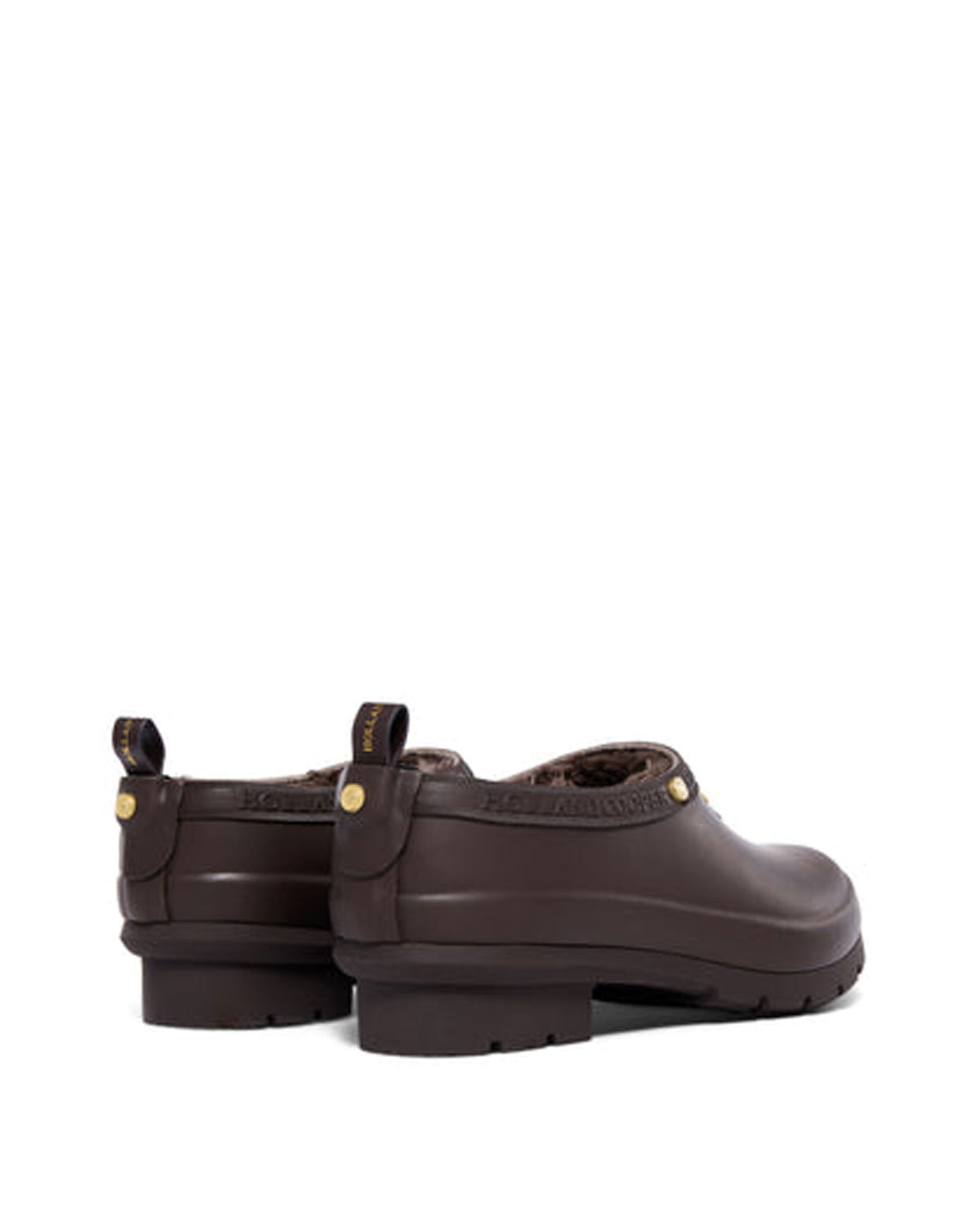 Sherpa Lined Gardening Loafer - Chocolate Matte Gold